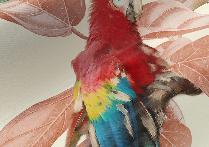 Parakeet Faux Silk, Pink Lotus - Twist&Fit Roman Blind - Image 4